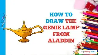 How to Draw the Genie Lamp from Aladdin in a Few Easy Steps: Drawing Tutorial for Beginner Artists