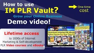 How to use IM PLR Vault? &mdash; Demo video | Review | Access to 1000s of PLR video courses and eBooks