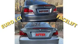 E82 BLACK LINE LED TAIL LIGHTS EUROPEAN | E82 BUILD