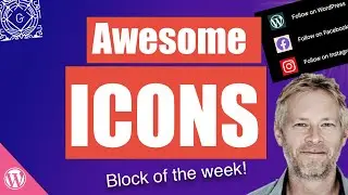Awesome Icons with the Gutenberg Block Editor