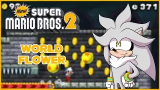 Silver Plays New Super Mario Bros. 2 - World Flower - BOUNCING THROUGH THE SKY!