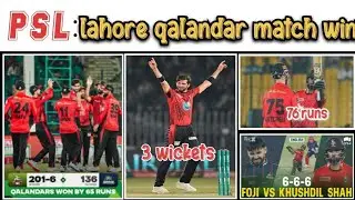 Lahore Qalandars beat Karachi Kings by 65 Runs, Shaheen Afridi, Fakhar Zaman star in victory !