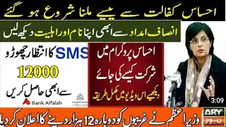 How to apply ehsas program / insaf imdad  / ehsas program / ehsas emergency cash/