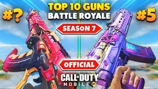 Top 10 BEST Guns In SEASON 7 Battle Royale | Best GUNSMITH LOADOUTS In CODM BR | Call Of Duty Mobile