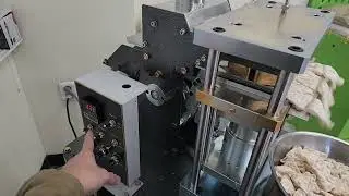 SYP5310T Triangle popped chips making machine test by Korean rice