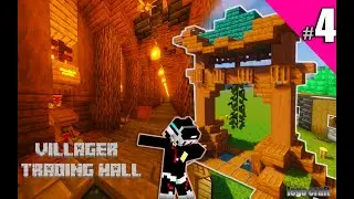 Minecraft Roleplay Survival{SMP} Part 4 Villager Trading Hall + Full Netherite Armor | in Hindi/Urdu