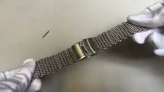 Premium  Metal Stainless Steel Shark Mesh Bracelet Watch Band Strap Double Locking Clasp 5030