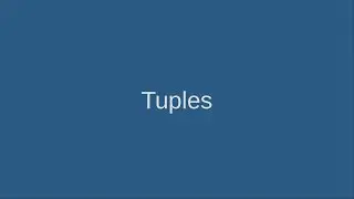 12 Python tuples
