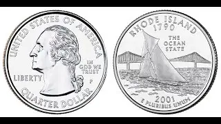 Quarter Dollar 2001 P Rhode Island