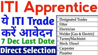 ITI Electrician, Fitter, Welder, Turner etc latest apprentice, NCVT ITI Apprentice 2022 Online form