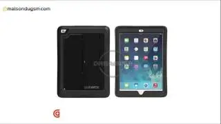 Coque iPad Air 2 Griffin Survivor Slim Noir