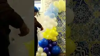 Fluffy & Wide Balloon Garland Hack #youtubeshorts#shortfeed #diy #tip #balloontutorial #hack #shorts