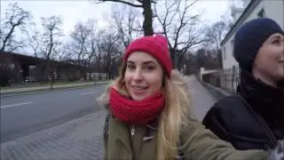 Walking through Warsaw, Poland