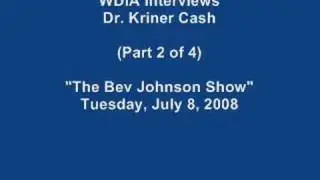 Dr. Kriner Cash visits WDIA (Part 2) -- (July 2008)