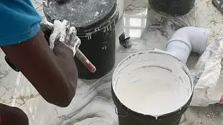 Painting of external walls with Matt