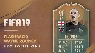 FIFA 19 Flashback Wayne Rooney cheapest SBC Solution