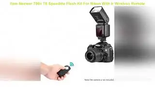 Neewer 750ii Ttl Speedlite Flash Kit For Nikon With Ir Wireless Remote Control,Aa Battery,Diffuser