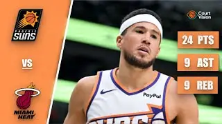 Devin Booker - 24 Points, 9 Assists, 9 Rebounds vs Heat - 2025-26 Regular Season