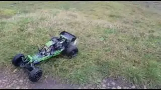 Rovan Baja 36cc bashing at the bmx track