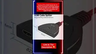 Sounce 3-Port HDMI Switch 4k#shorts #ytshorts #viral #Switch 4k