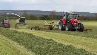 Claas 960 Forage Harvesting Grass Silage.