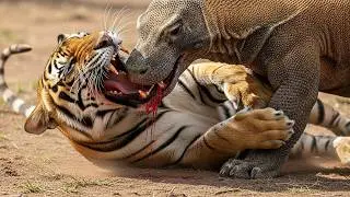 &ldquo;Komodo Dragon Attacks Tiger | Brutal Wildlife Fight&rdquo;