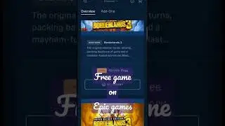 Borderlands 3 Free game on Epic games #epicgames #freegame #mysterygame