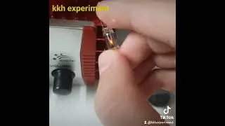 neon bulb experiment #experiment #neon #lamp (kkh experiment).