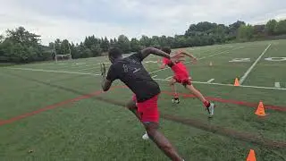Footwork drills #athleticperformance #athleticfocus #footspeed #hurdledrills #speedandagility