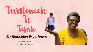 Turtleneck To Tank Refashion Project
