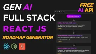 AI React Js Fullstack Project | AI Roadmap Generator - FREE AI | #reactjs #ai #llm