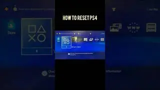 Как сбросить настройки PS4 до заводских