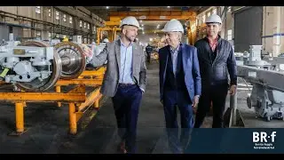 Franco Mogetta recorri&oacute; la planta de Benito Roggio ferroindustrial