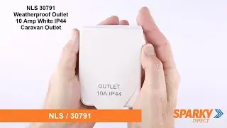 NLS 30791 | Weatherproof Outlet 10 Amp White IP44 | Caravan Outlet