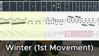 Winter ( First Movement ) - Antonio Vivaldi - Guitar TAB