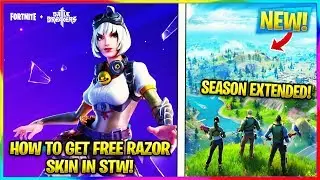 FORTNITE: *NEW* HOW TO GET FREE RAZOR SKIN (STW), CHAPTER 2 EXTENDED! | Fortnite Chapter 2 News