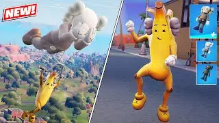 *NEW* KAWSPEELY Skin Gameplay (Far From Home Glider) ! Fortnite