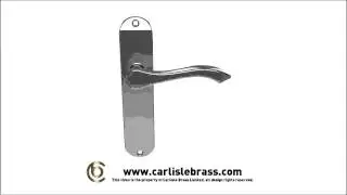 More Door Handles - Carlisle Brass DL181CP Andros Lever on Backplate