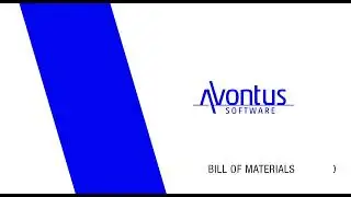 Generating a Bill of Materials (BOM) with Avontus Designer