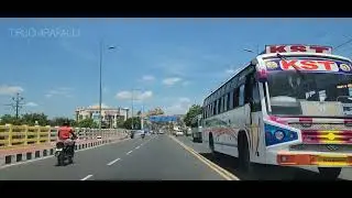 Breezy drive on the Cauvery Bridge