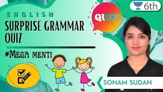 Surprise Grammar Quiz | #Mega Menti | Sonam Sudan