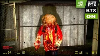 Геймплей Half Life 2 RTX, часть 5. Маршрут от канала к водной преграде