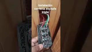 instalaci&oacute;n correcta de colores de cables enchufe triple