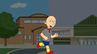Classic Caillou escapes School and grabs some random products from market/Grounded/Arrested