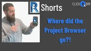 How to Turn on the Project Browser in Revit when it Disappears! #RevitShorts