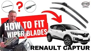Как снять и установить новые щетки стеклоочистителя Renault Captur (оба типа рычага)