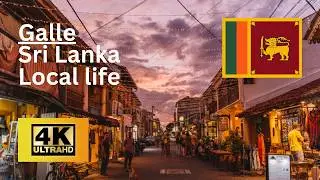 4K Galle Fort Walking Tour 🇱🇰 | Relaxing Streets of Sri Lanka (4K)