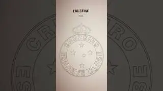 Cruzeiro coloring logo ✍️🎨 #cruzeiro #brasil #r9 #ronaldo #leonardo #soccer #coloring #football