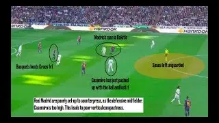 Dissecting Real Madrid's Defensive Mistakes On FC Barcelona's First Goal | 12/23/17