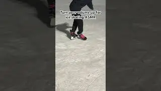 I love the sound of skates on ice #skating #satisfying #asmr #shorts #iceskating #sports